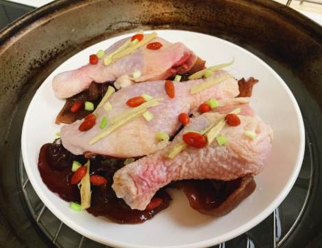 蒸雞腿 蒸雞腿